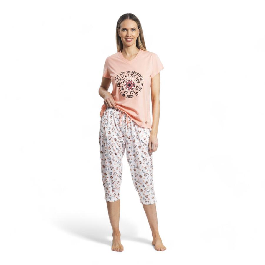 Pijama Power Capri Mujer Mon Amour Damasco