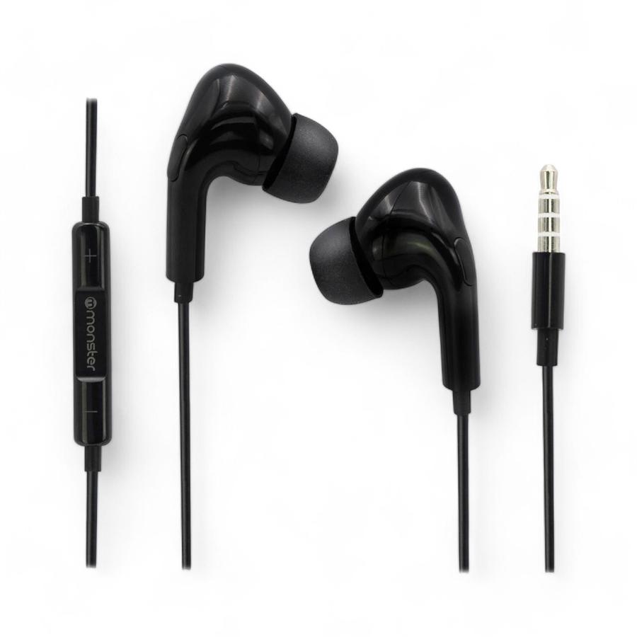 Audifonos Alámbricos Monster M21 3.5 Mm Negro