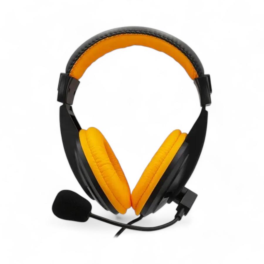 Audífonos Gamer Monster Games Loud 3.5 MM Naranjo/Negro