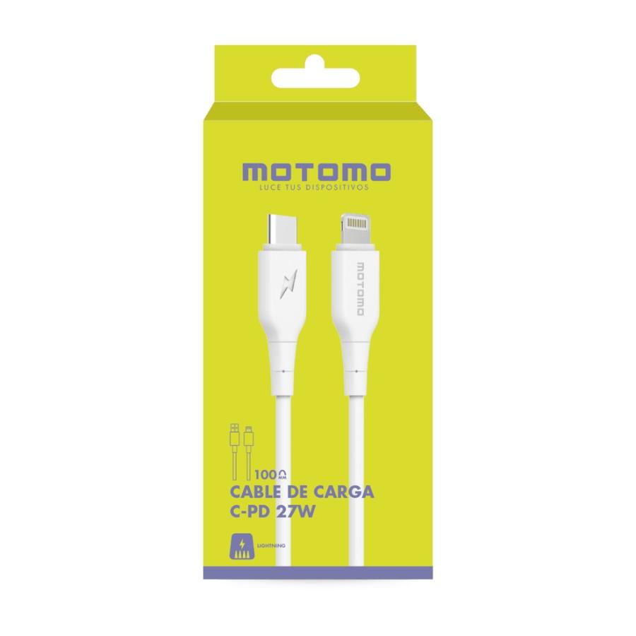 Cable de Carga Motomo Tipo C a Lightning 27W