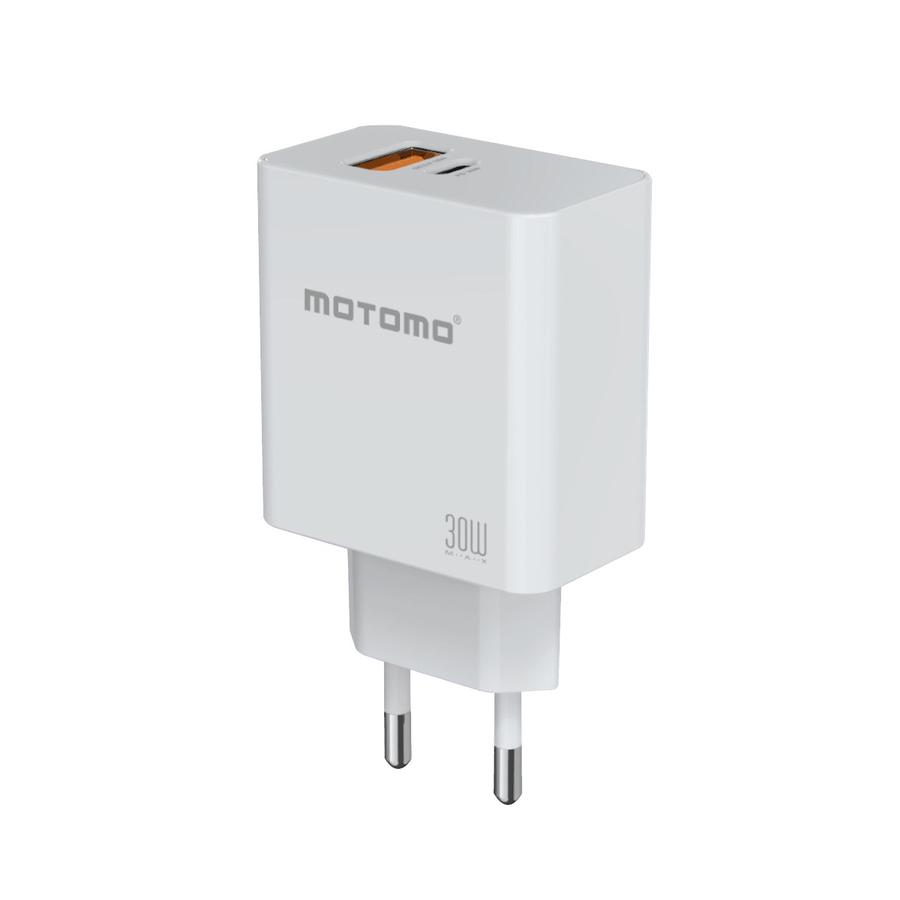 Cargador de Pared Motomo CR25 30W PD con Cable Lightning