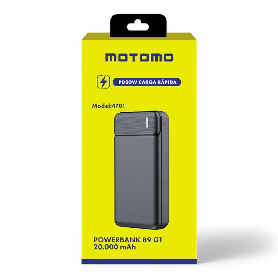 Cargador Batería Externa Motomo Q9 GT 20000 MAH