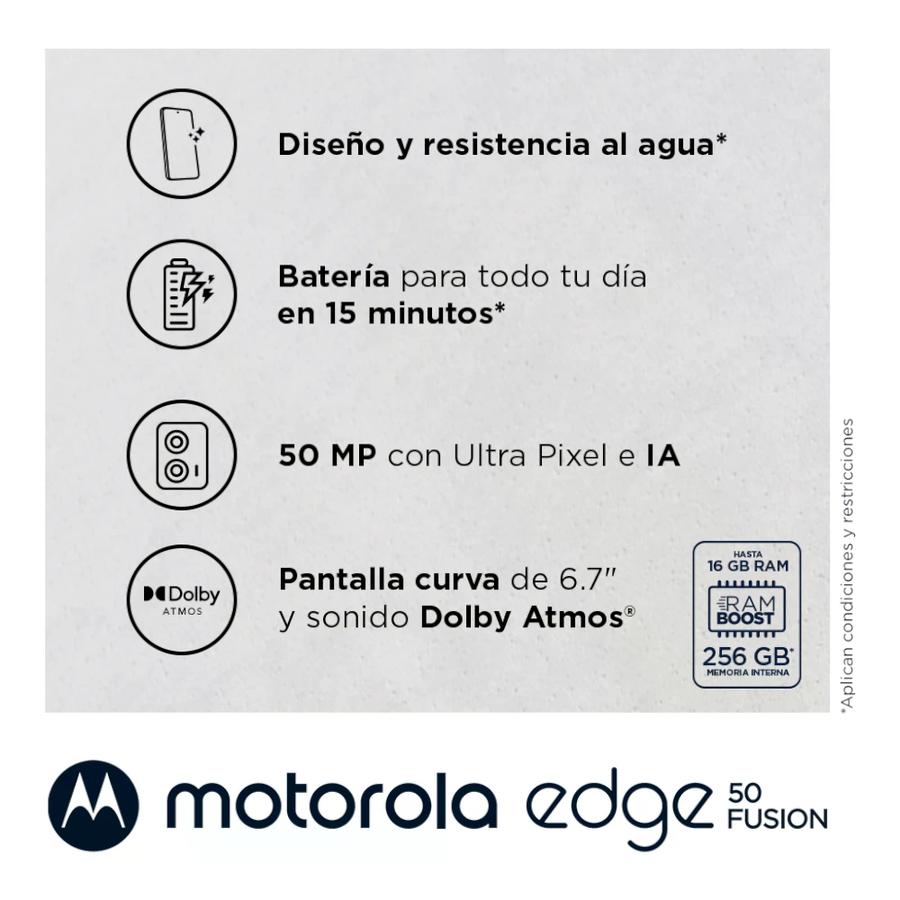 Celular Motorola Edge 50 Fusión 8/256GB Azul