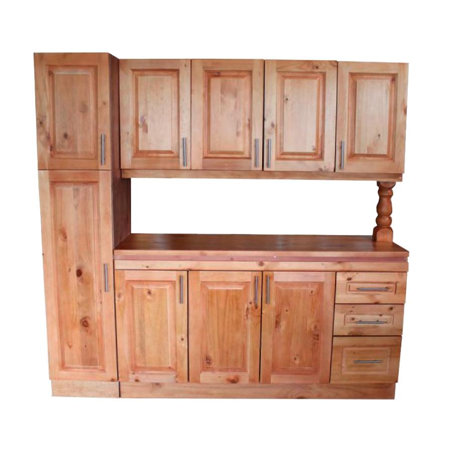 Mueble Cocina Armado Madera Radiata 4ptas+despensa