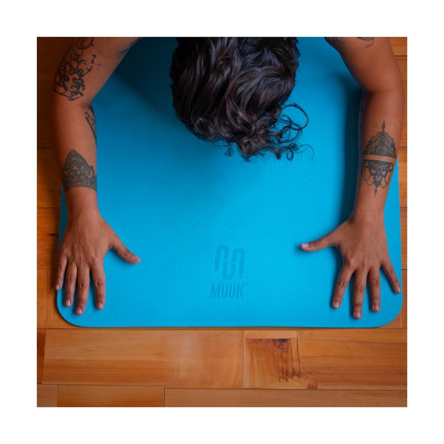 Mat De Yoga Muuk TPE 8Mm 183 Cm Celeste