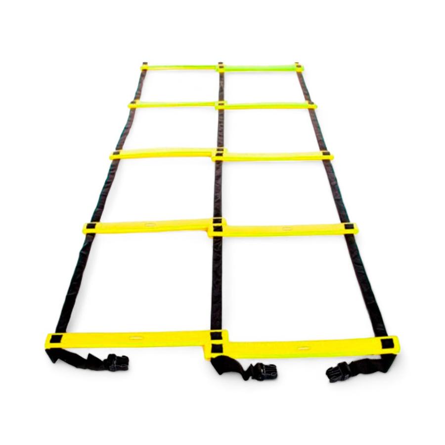 Escalera De Agilidad Muuk Doble 8 Peldaños Por Lado Amarillo