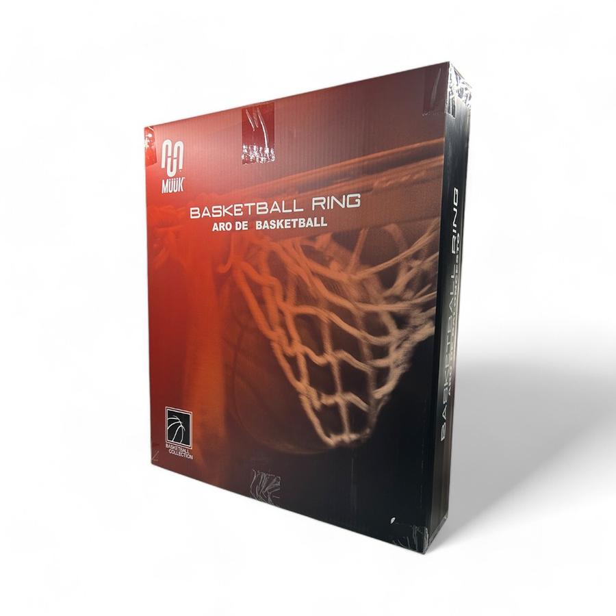 Aro De Basketball Doble Muuk + Red Y Pernos Naranjo