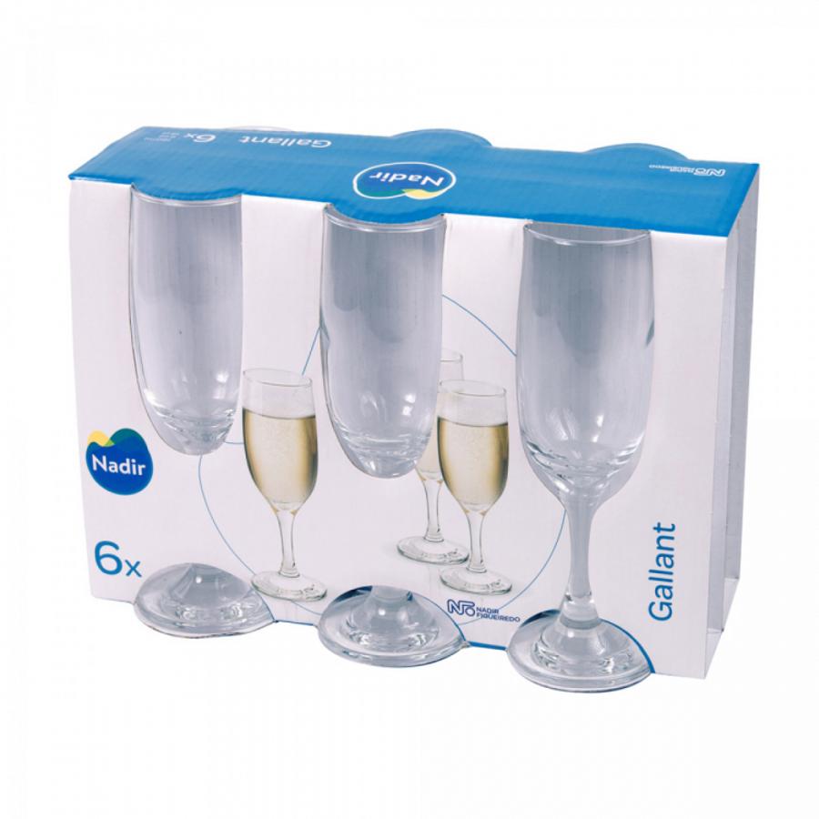 Set 6 Copas Flute Gallant