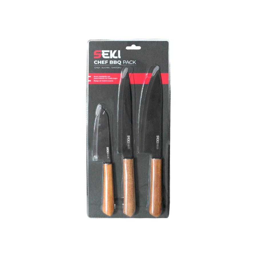 Pack 3 Cuchillos Seki Nadir Asado Café