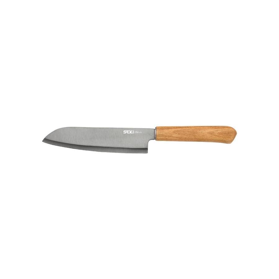 Pack Cuchillos 2 Piezas Nadir Santoku+Trinchador Asado Café