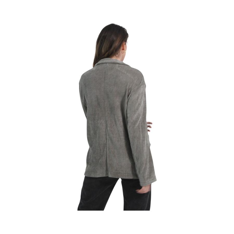 Blazer Distrito Italiano Corte Clásico Verde Grisáceo
