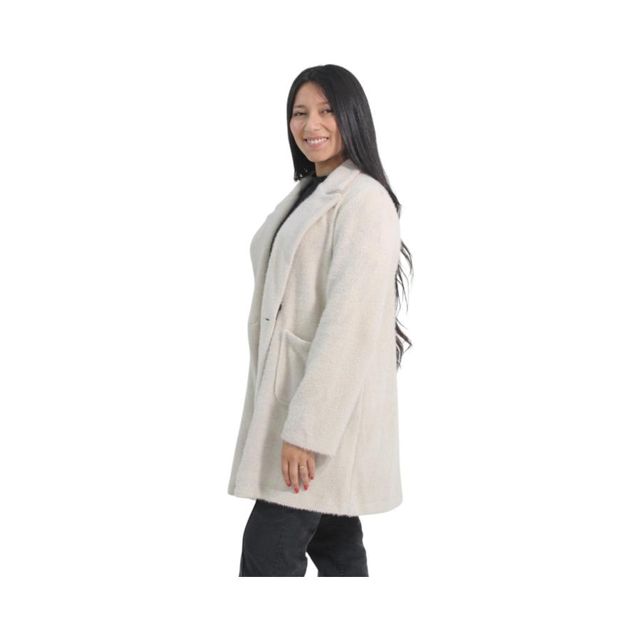 Abrigo Mujer Distrito Italiano White Angel Beige