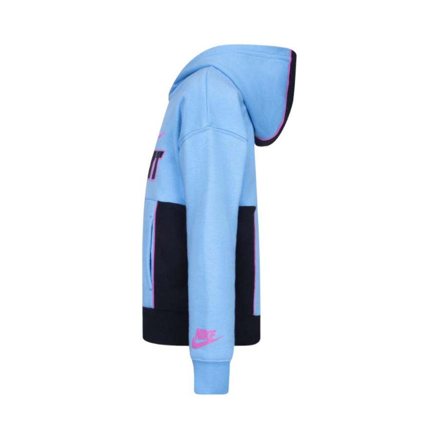 Poleron Deportivo Niño Nike Kids Hoodie Celeste