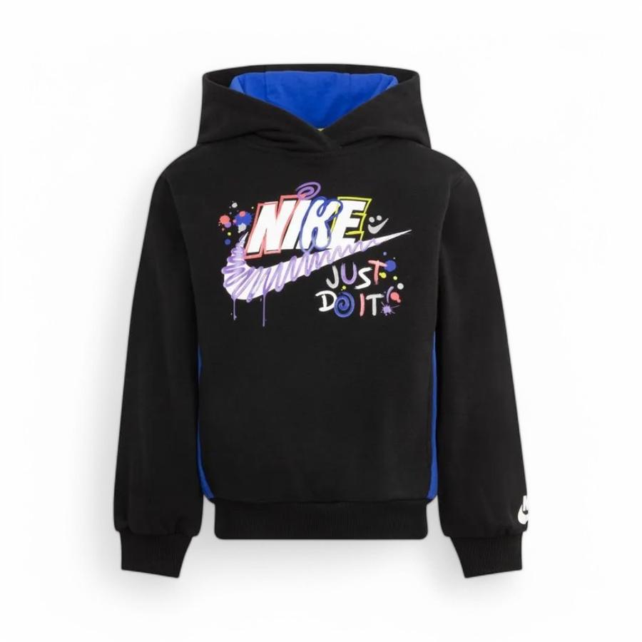 Polerón Niños Nike Express Yourself Hoodie Negro/Azul