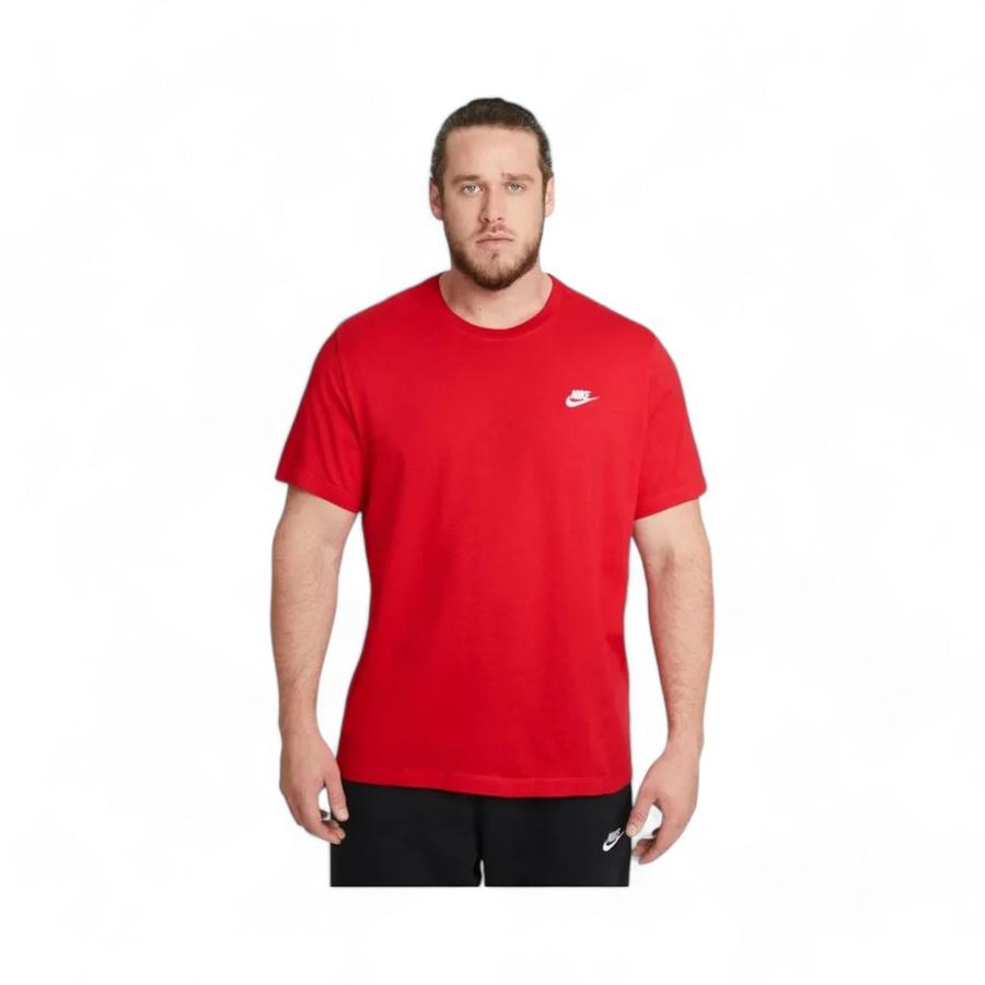 Polera Deportiva Hombre Nike Club Rojo