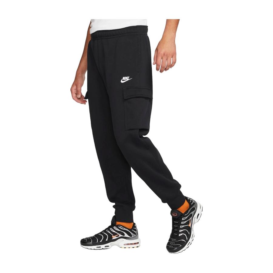 Pantalón Buzo Deportivo Hombre Nike Club Fleece Cargo Negro