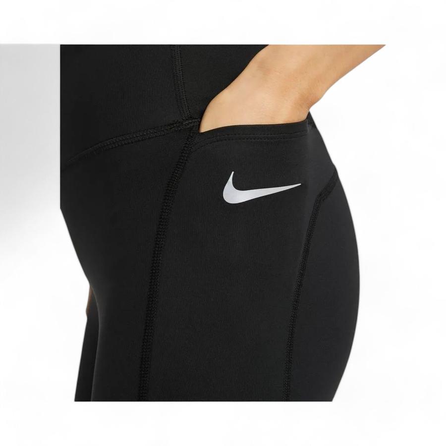 Calzas Mujer Nike Epic Fast Tiro Medio Negro
