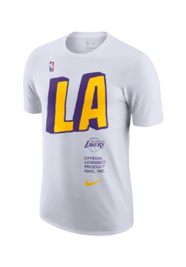 Polera Hombre Nike Los Angeles Lakers NBA Blanco