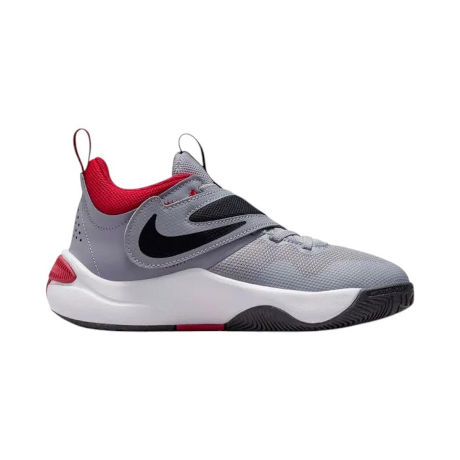 Zapatillas Basketball Niños Nike Team Hustle D 11 Gris/Rojo