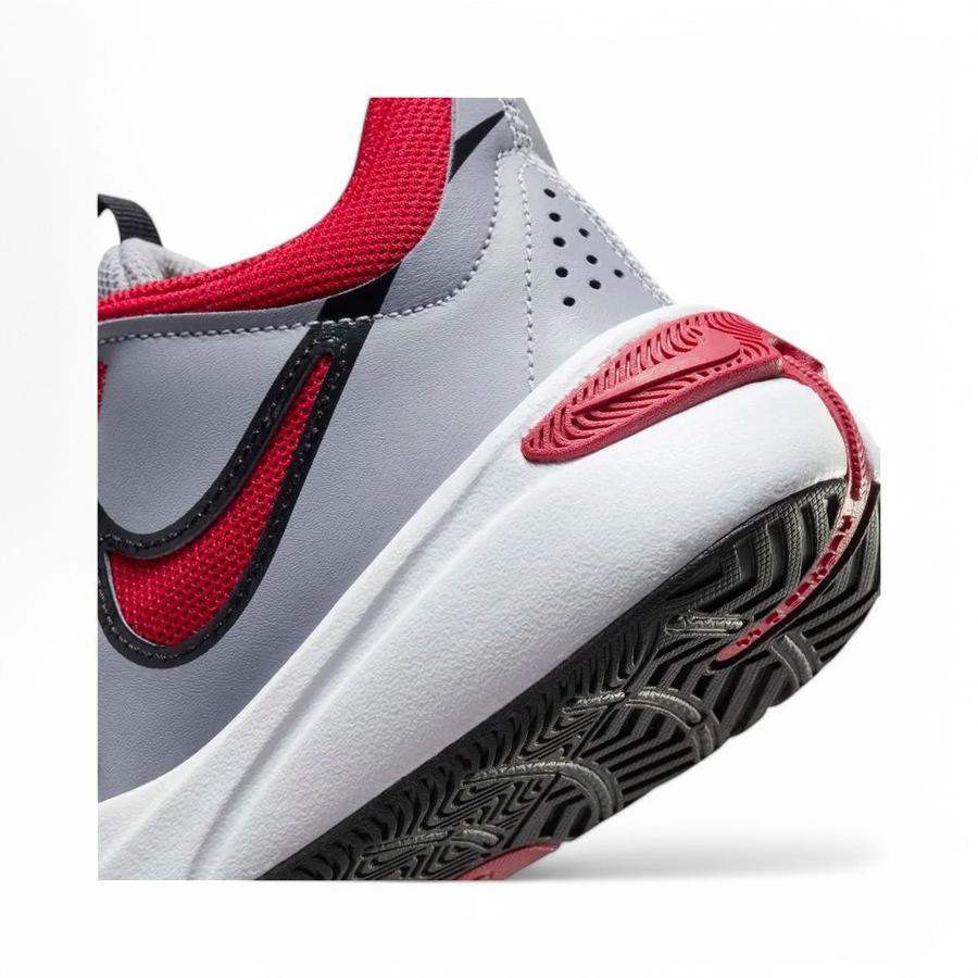 Zapatillas Basketball Niños Nike Team Hustle D 11 Gris/Rojo