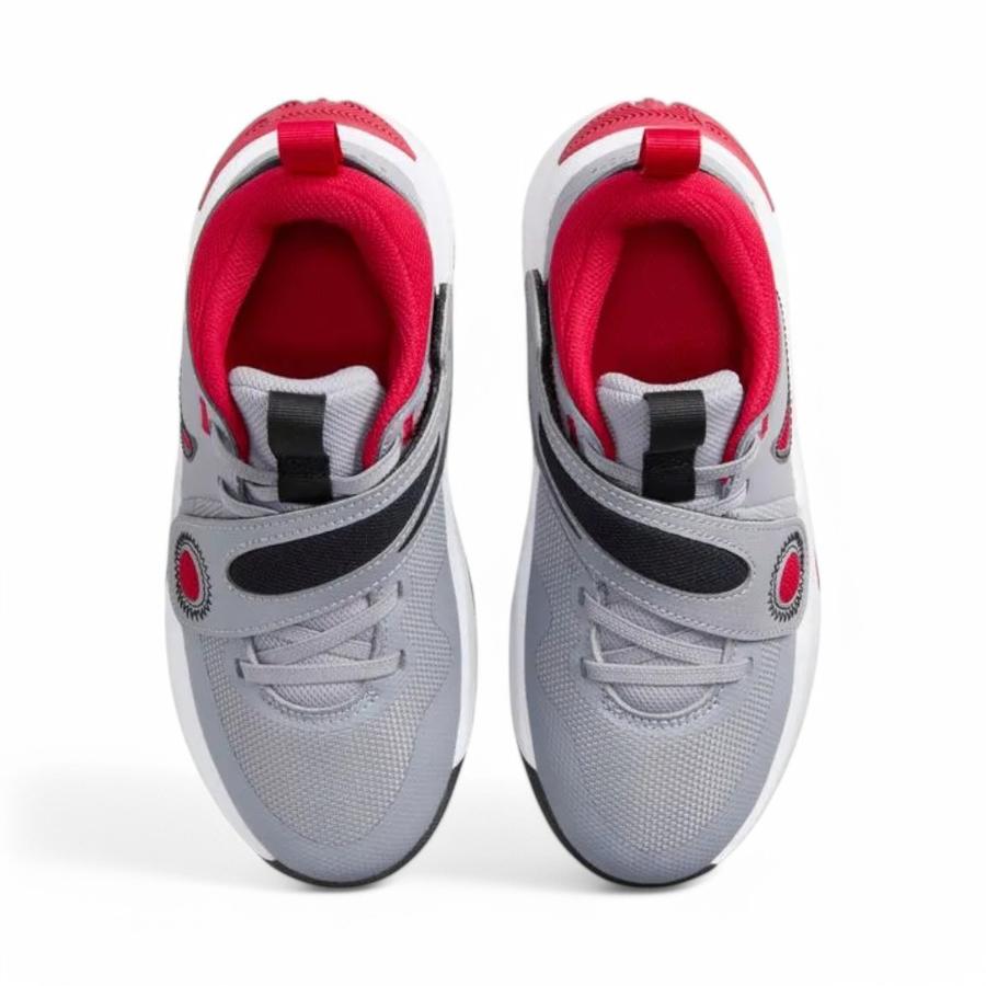 Zapatillas Basketball Niños Nike Team Hustle D 11 Gris/Rojo