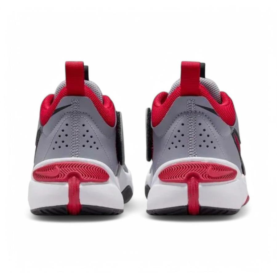 Zapatillas Basketball Niños Nike Team Hustle D 11 Gris/Rojo