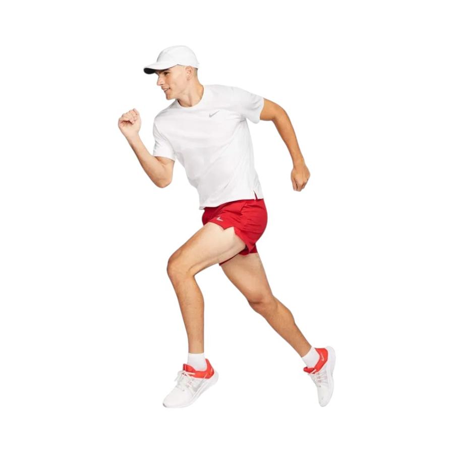 Shorts Running Hombre Nike Challenger Rojo