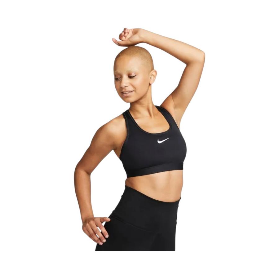Peto Deportivo Mujer Nike Swoosh Medium Support Negro