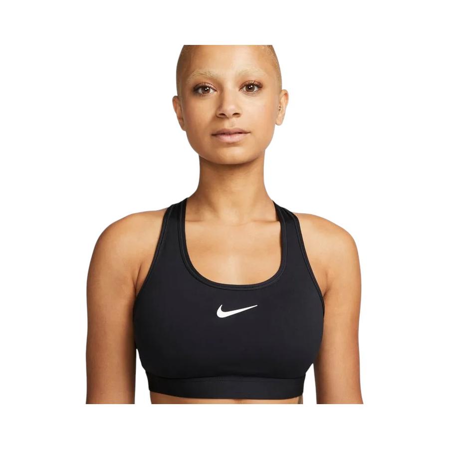 Peto Deportivo Mujer Nike Swoosh Medium Support Negro