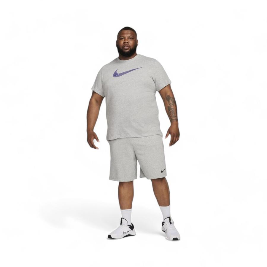 Polera Deportiva Hombre Nike Dri-Fit Manga Corta Gris