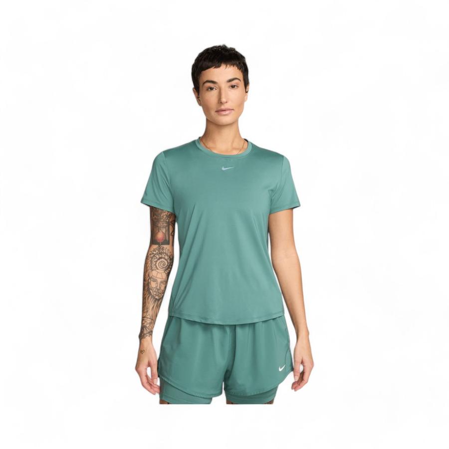 Polera Deportiva Mujer Nike One Classic Dri Fit Verde