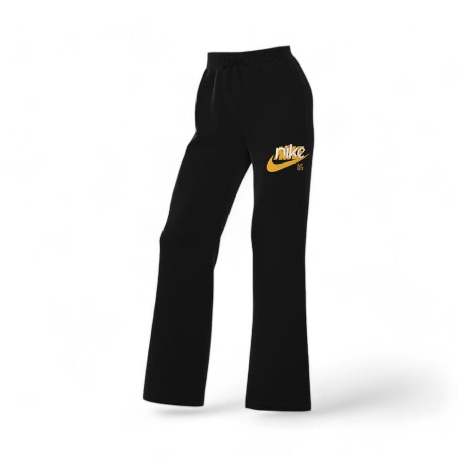 Pantalón Deportivo Mujer Nike Club Fleece Negro/Dorado