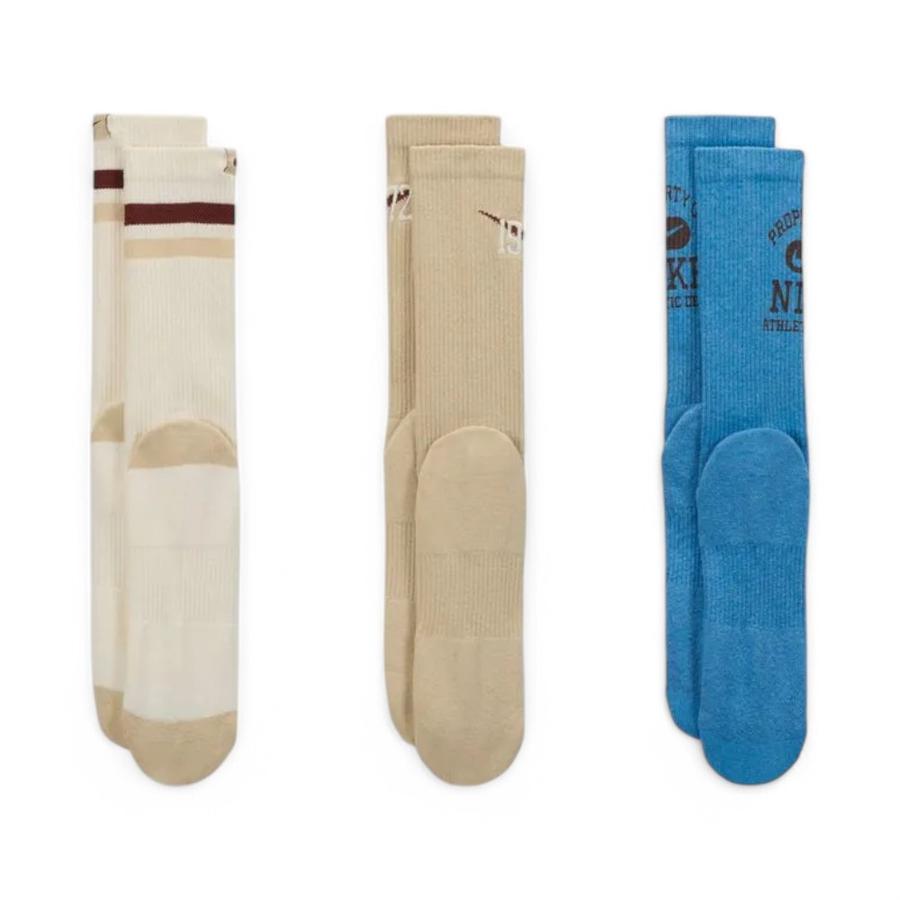 Pack 3 Calcetines Nike Crew Everyday Cushioned Multicolor