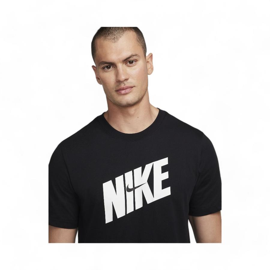 Polera Deportiva Hombre Nike Dri-FIT Manga Corta Negro