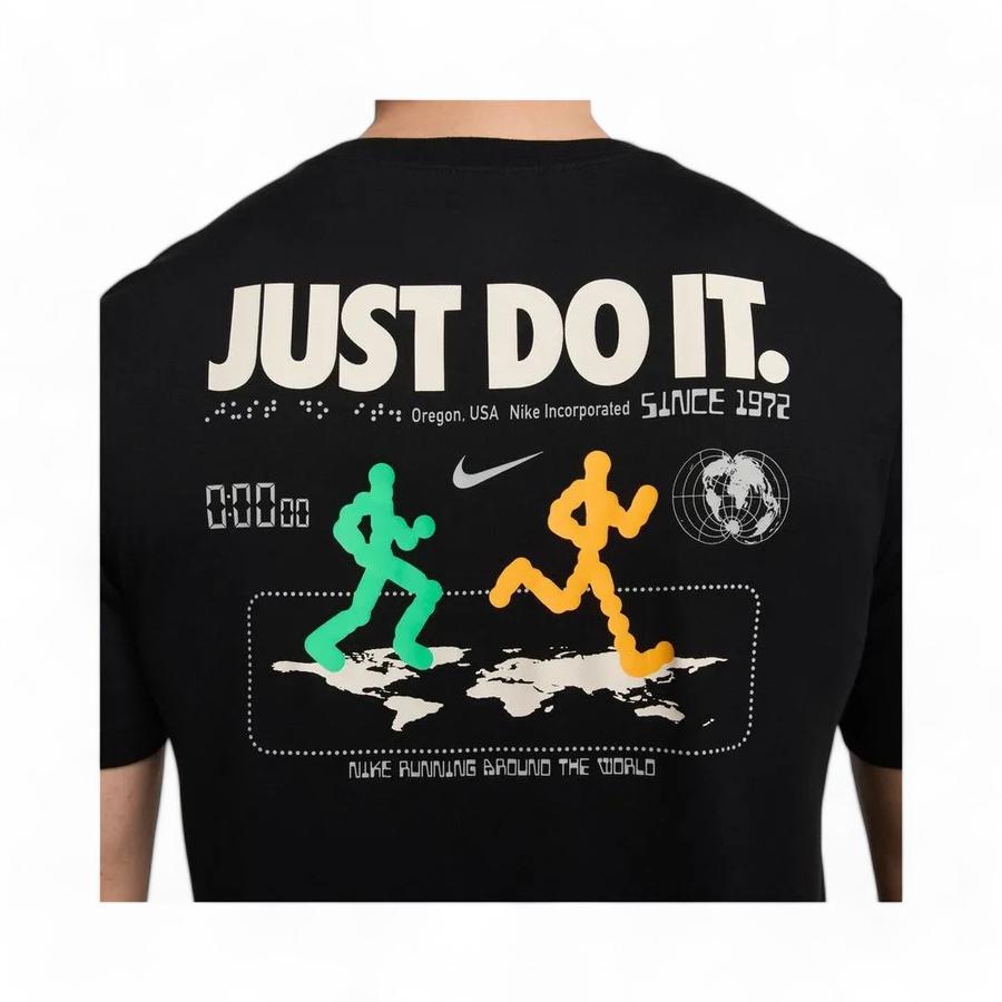 Polera Hombre Nike Dri.Fit Running Negro