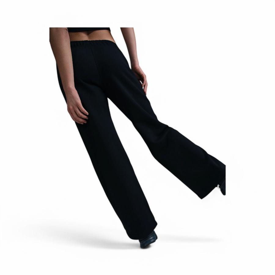 Pantalón Deportivo Mujer Nike Club Fleece Wide Leg Negro