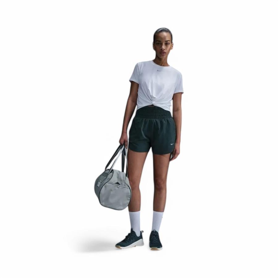 Polera Mujer Nike One Classic Manga Corta Twist Blanco