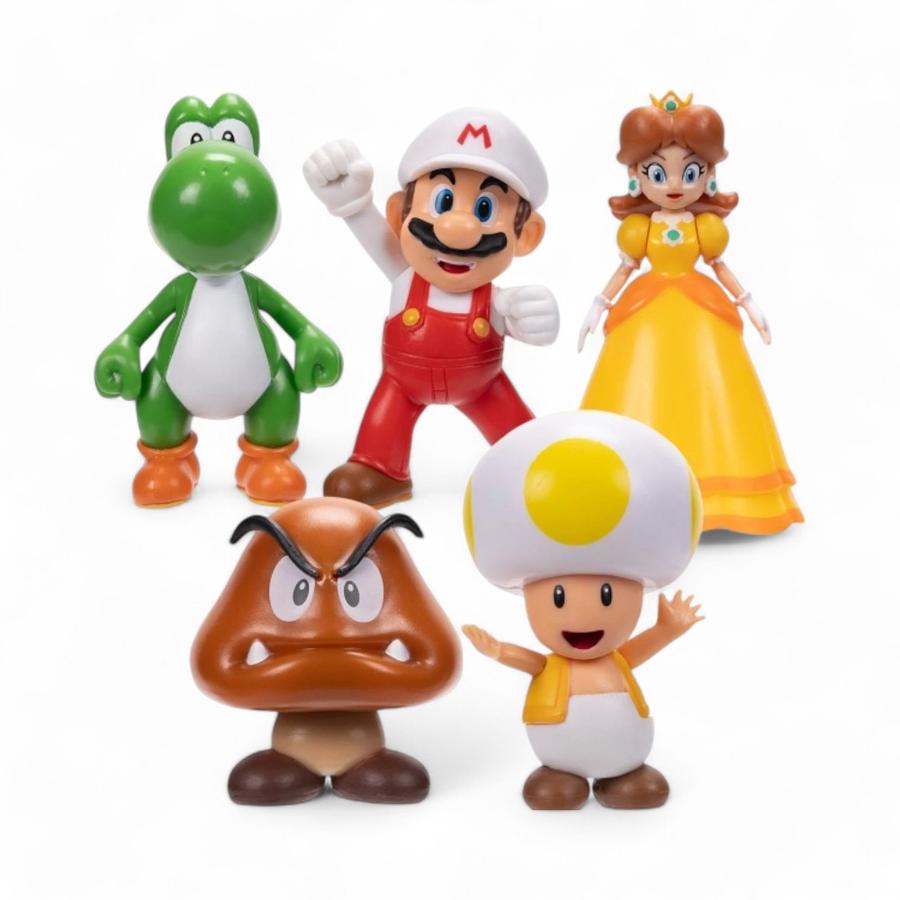 Figura Coleccionable Mario Bros Articulada 6.35 Cm