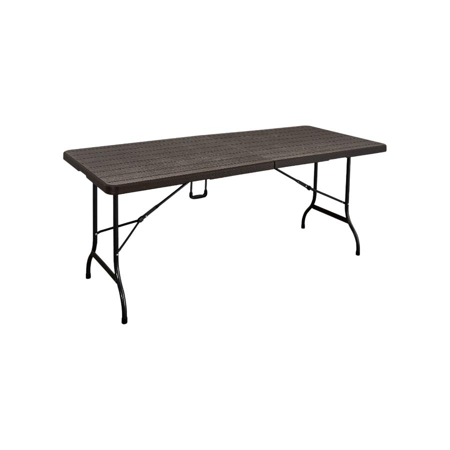 Mesa Plegable Rectangular Northwest 180x74 Cm Café