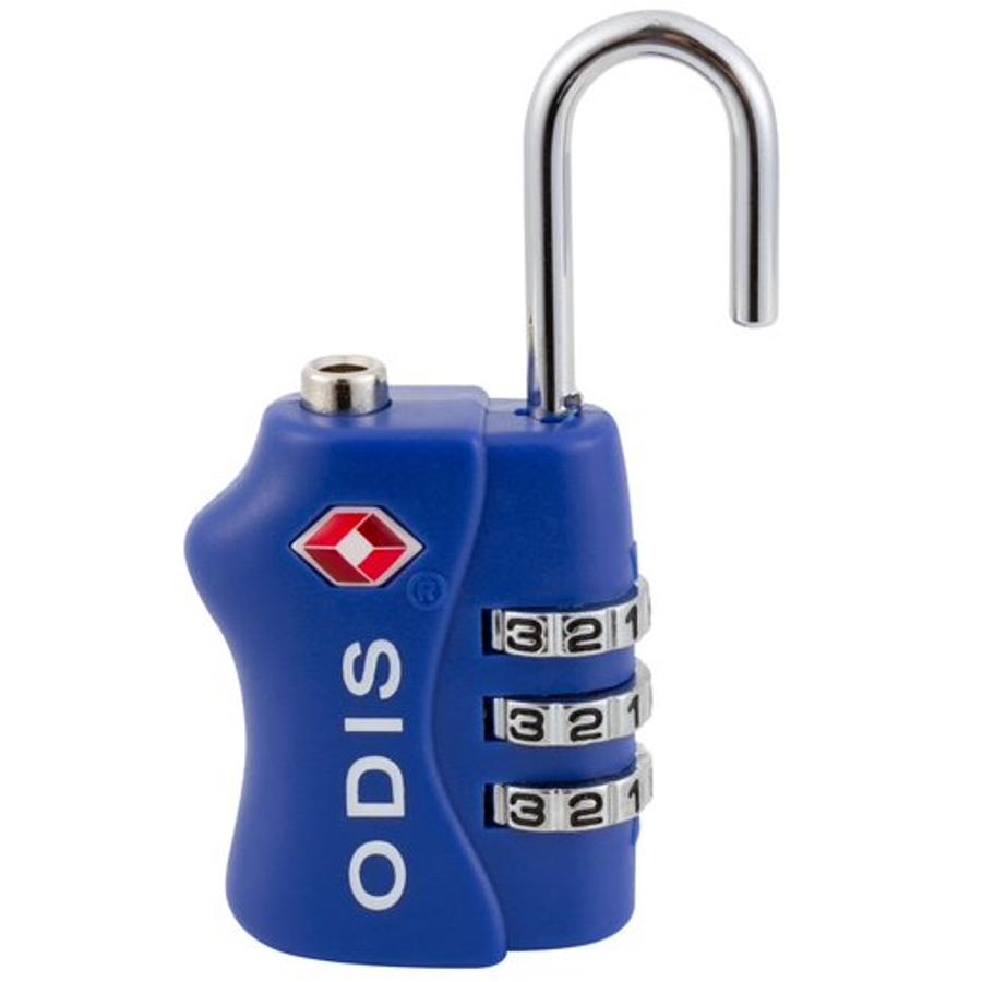 Candado Profesional ODIS 33mm Azul Viajes TSA