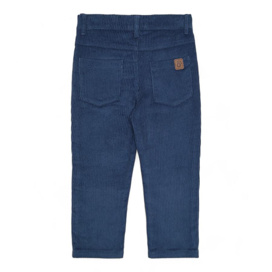 Pantalon Niño Osito Cotele Azul