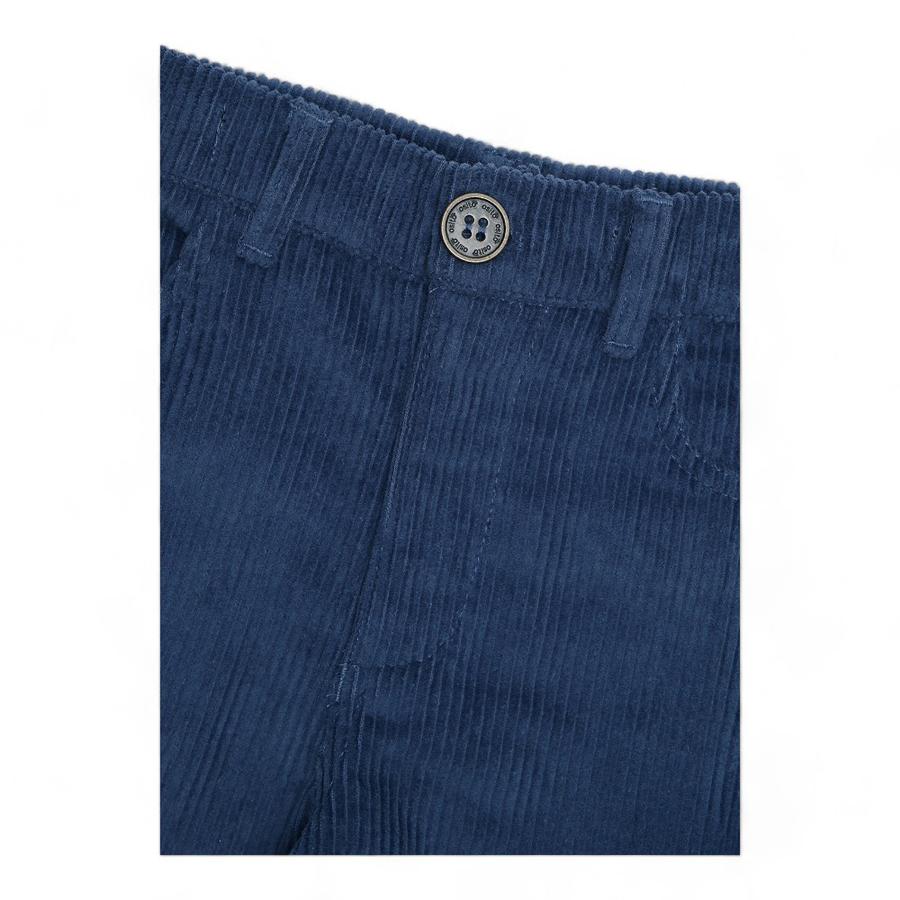 Pantalon Niño Osito Cotele Azul
