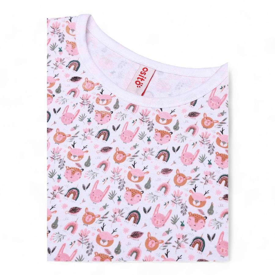 Pijama Niña Osito Dos Piezas Rosado