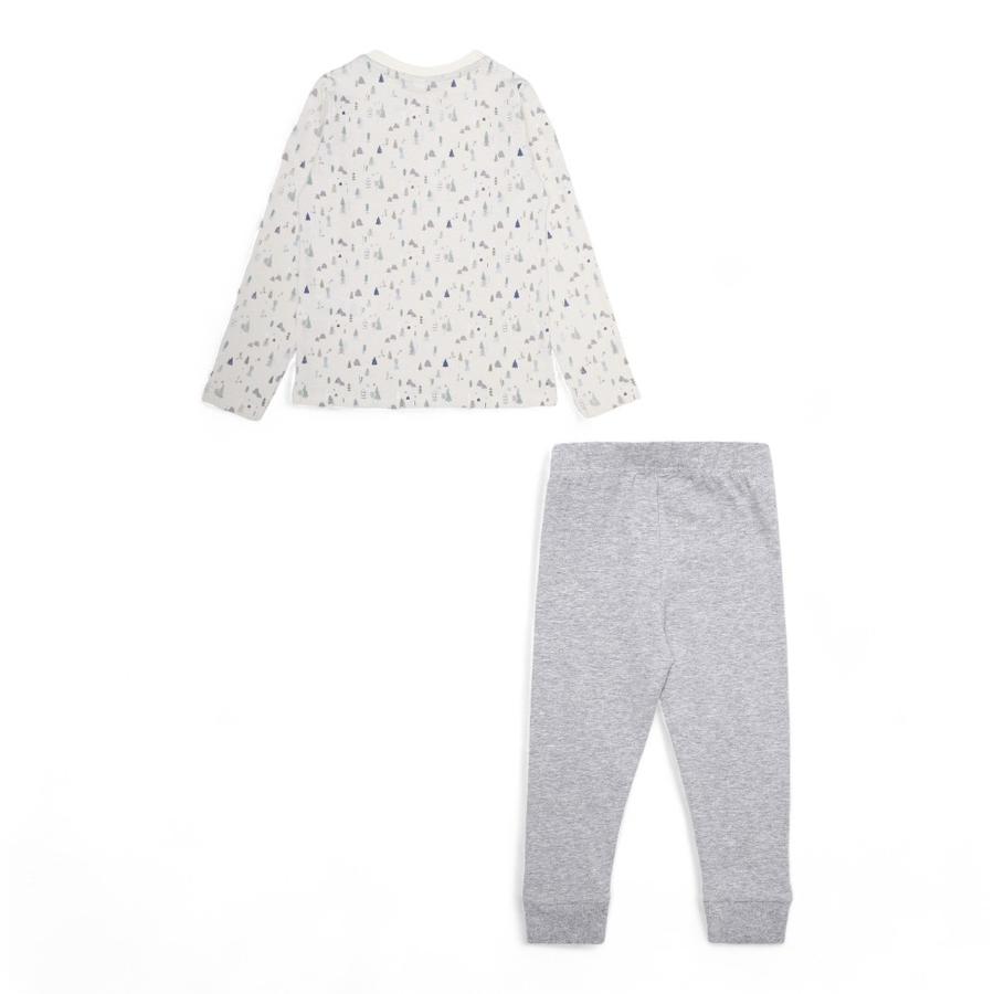 Pijama Niña Osito Dos Piezas Gris