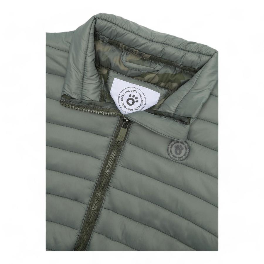 Parka Niño Osito Estampado Verde