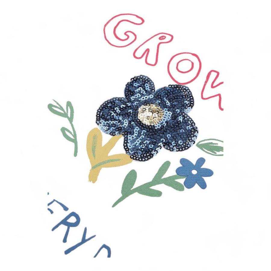 Poleron Niña Osito Estampado Azul