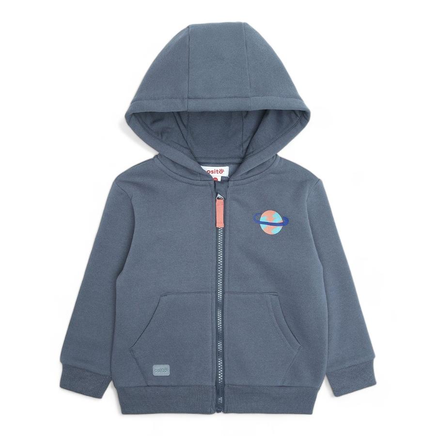 Poleron Niño Osito Con Gorro Azul