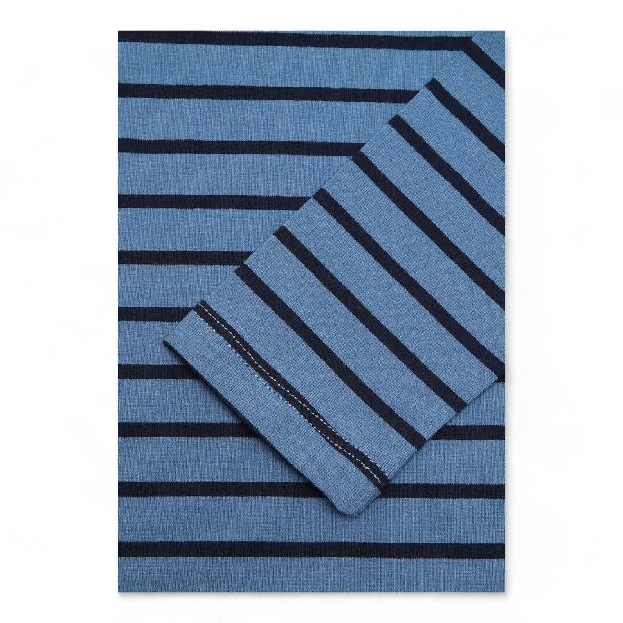 Polera Niño Osito Listada Azul