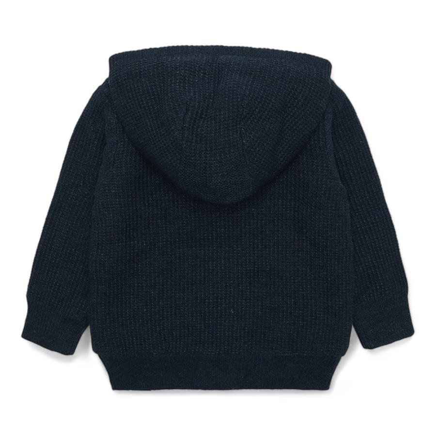 Chaleco Niño Osito Con Gorro Azul