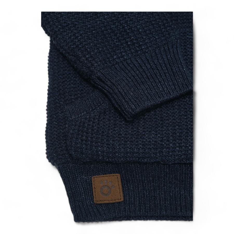 Chaleco Niño Osito Con Gorro Azul